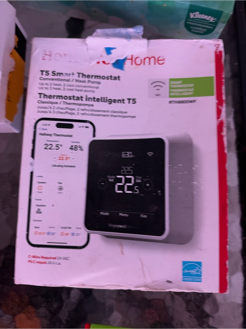 Honeywell Home T5 Smart Thermostat - Black/Gray